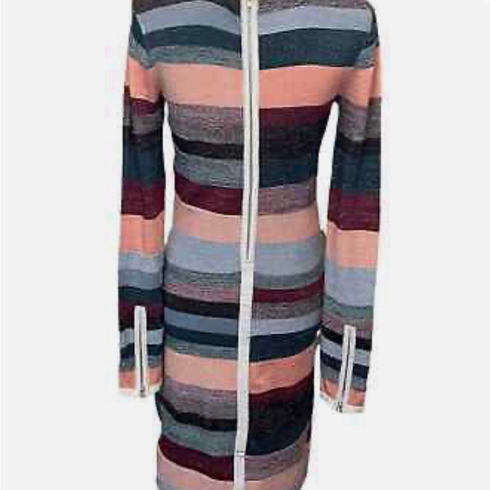 Parker Color Block Striped Metallic Nwot Dress La… - image 2